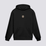 Close-up of japanese hoodie fabric and craftsmanship