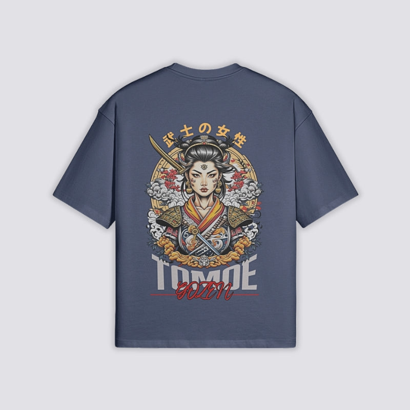 Tomoe Gozen T-Shirt - 巴御前 — Tomoe Gozen woman samurai back print