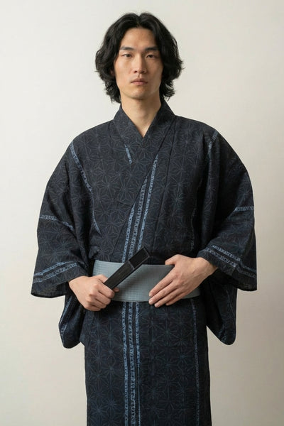 Traditional Men's Yukata 'Asanugi'