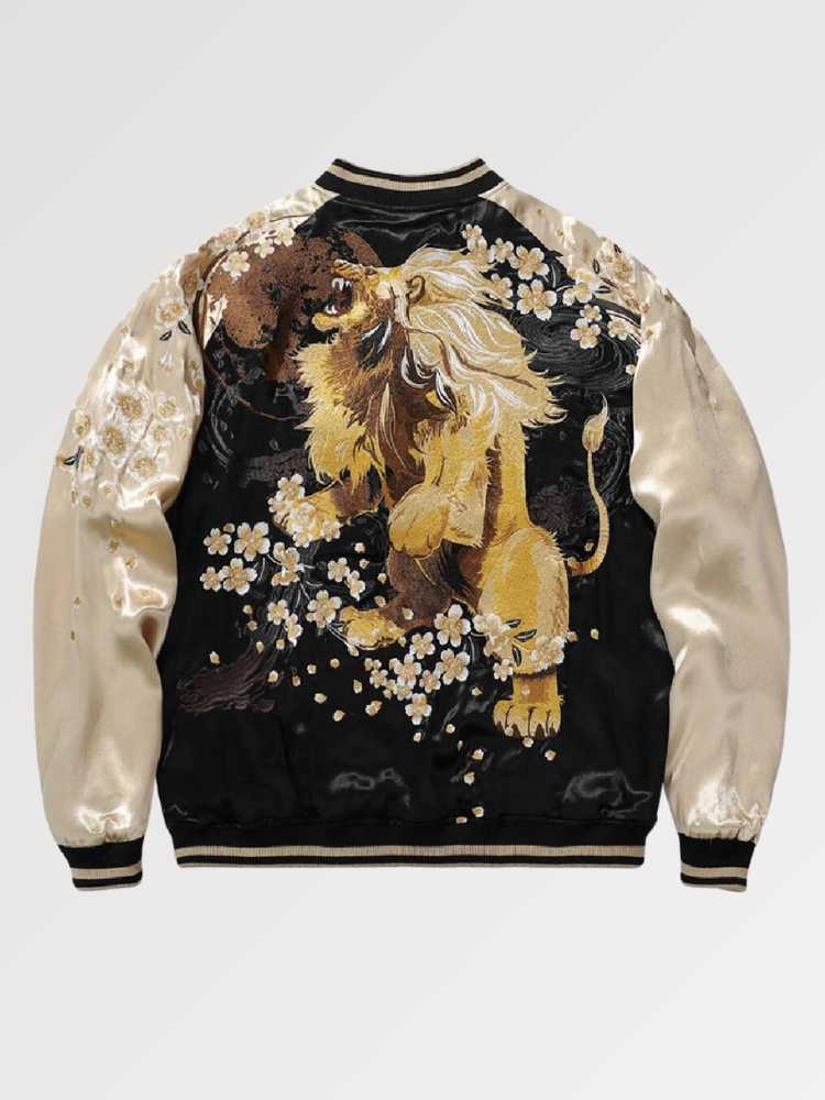 Get your vintage sukajan jacket, a traditional hand-embroidered piece