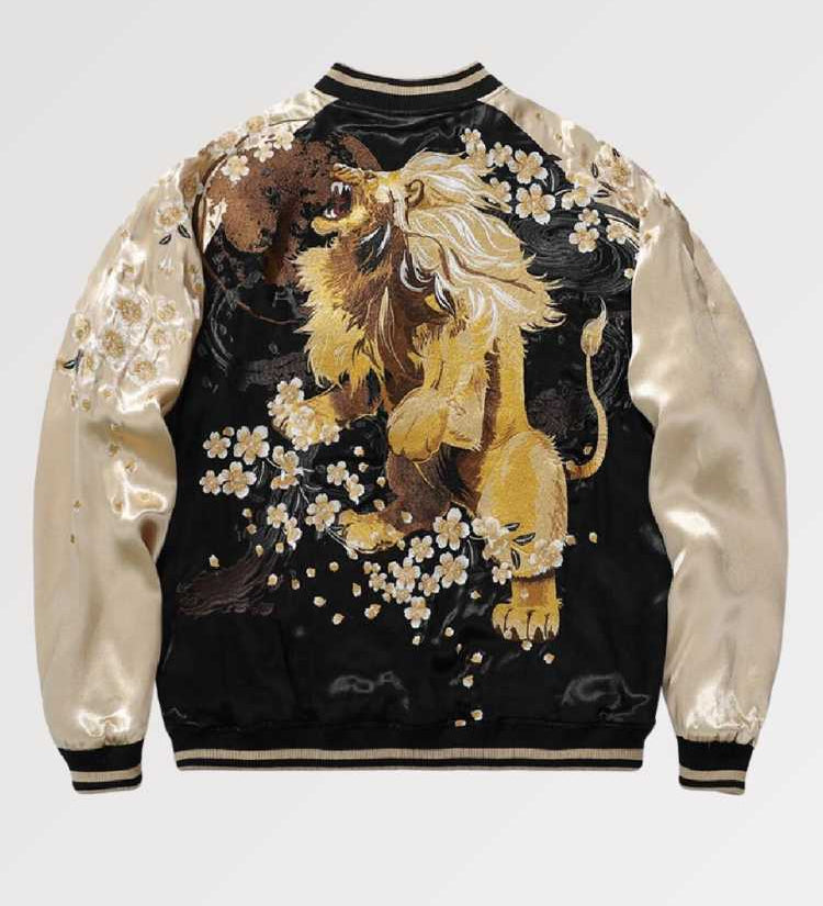 Get your vintage sukajan jacket, a traditional hand-embroidered piece