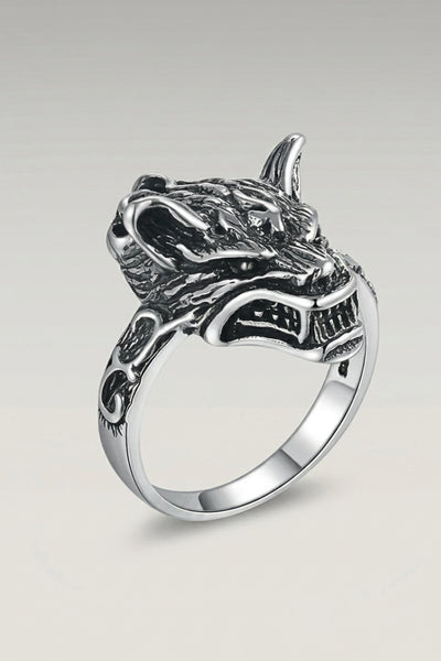 Silver Wolf Ring 'Matsue'