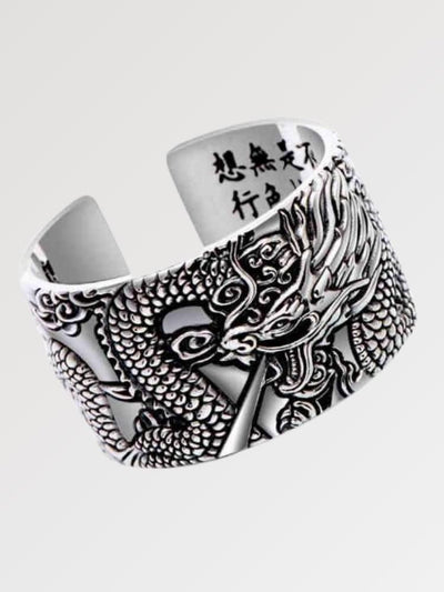 Ryujin' Silver Dragon Ring
