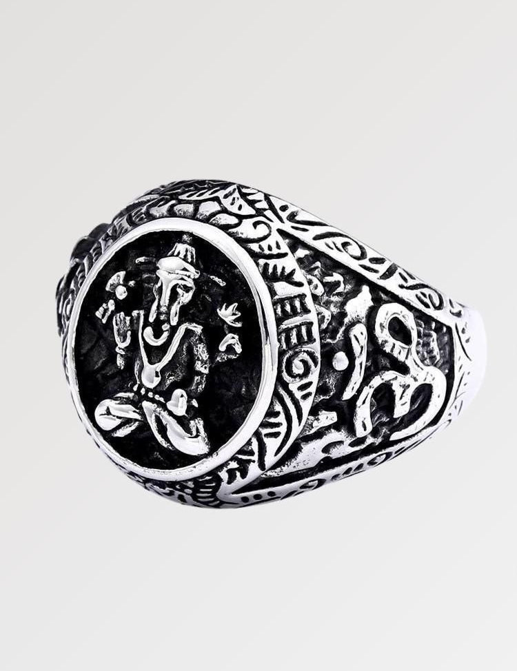 Silver Ganesh Ring 'Toyama' Japanstreet