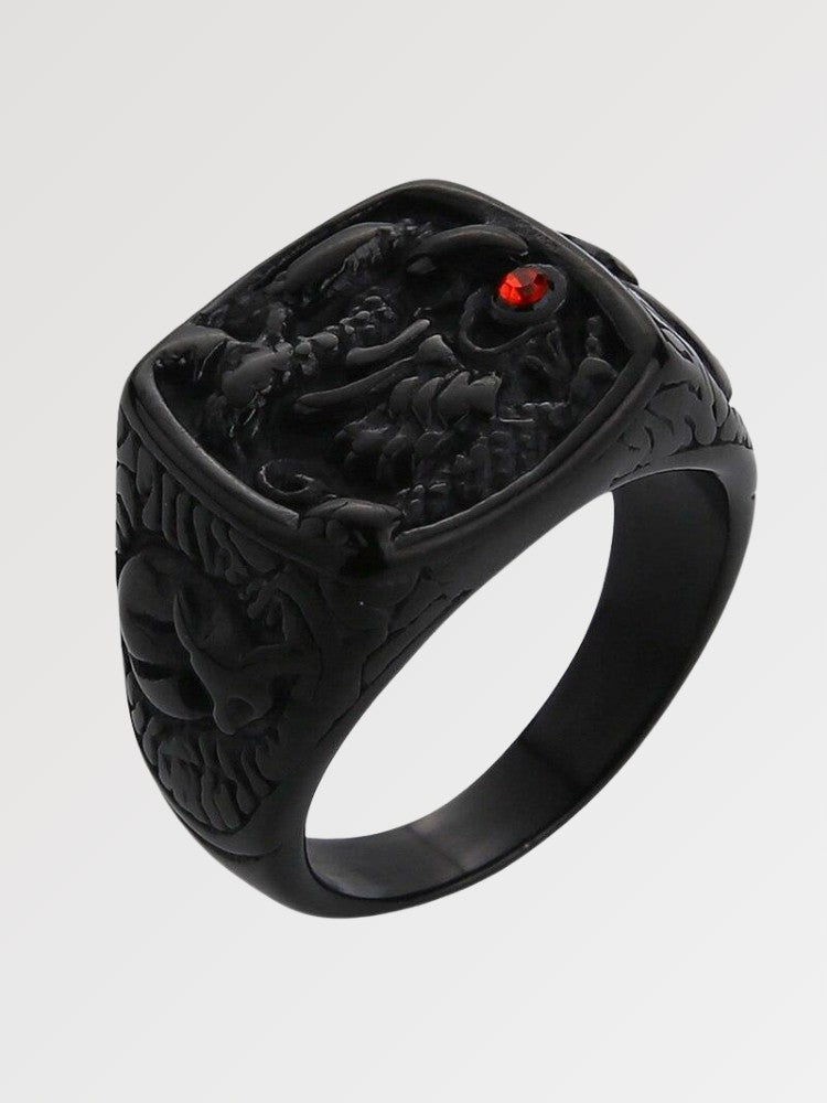Detail view of Japanese garment - Japanese ring Chevalière