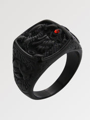 Detail view of Japanese garment - Japanese ring Chevalière