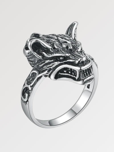 Silver Wolf Ring 'Matsue
