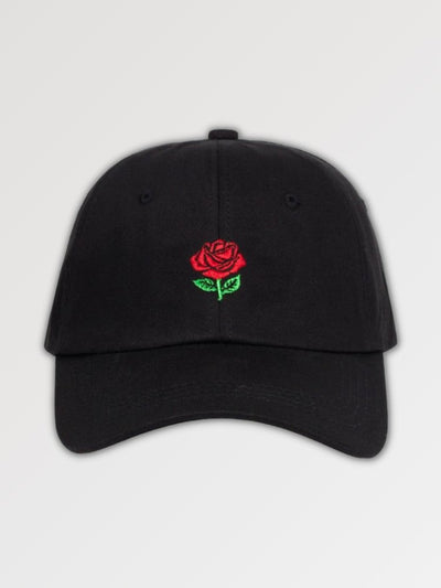 cap with a rose