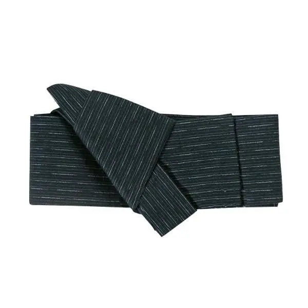 Striped obi belt for men