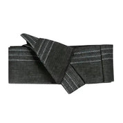 Back view of grey obi belt for men