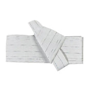 Back view of white obi belt for men