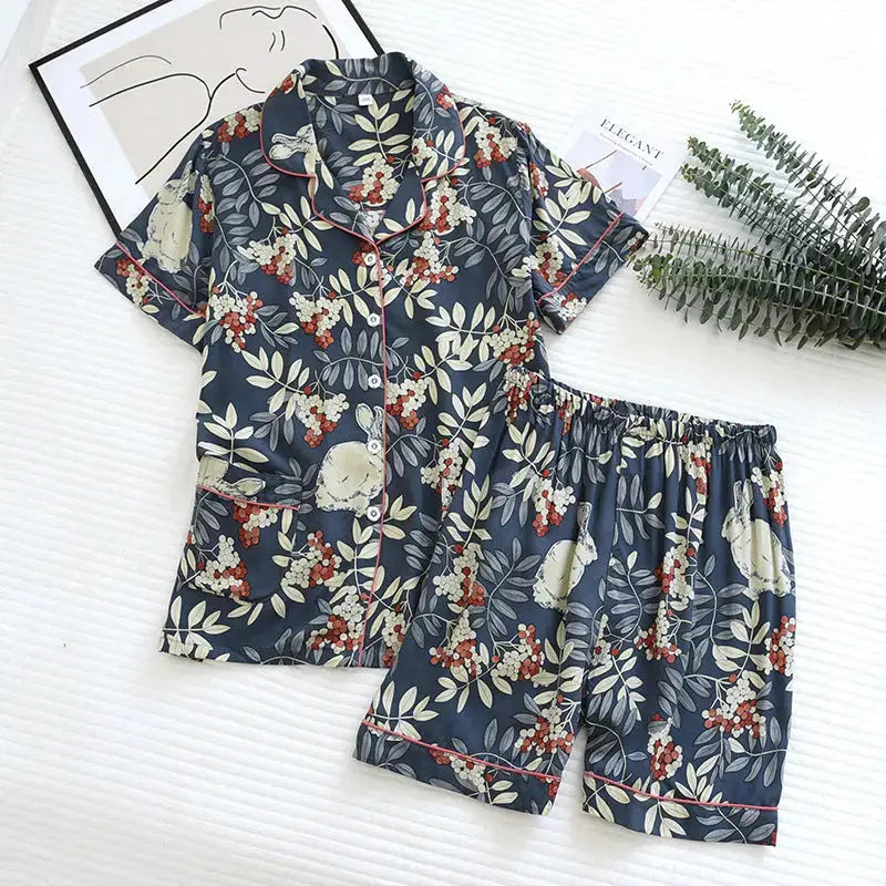 Japanese summer pajama set for women