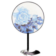 Back view of japanese folding fan