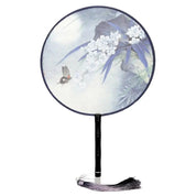 Back view of japanese folding fan