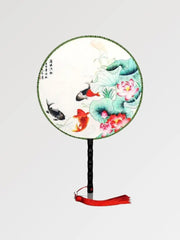 Japanese fan with fish motif