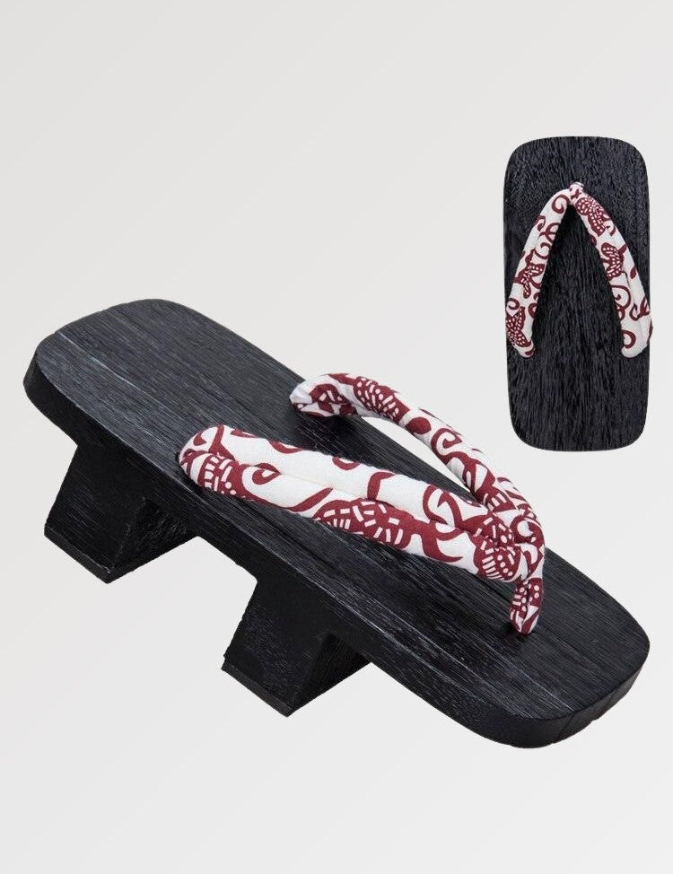 The Japanese wooden sandal for women with a chic, solid and durable strap design