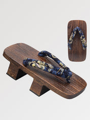 Nice pair of Japanese flip-flops called geta with Ryu-Jin dragon print strap