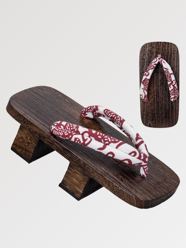 Japanese women's geta shoe with a chic strap design