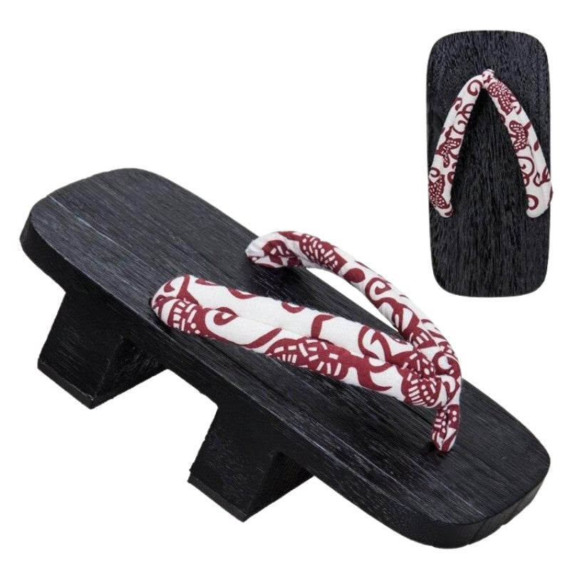 Detail view of geta sandals - Japanese Geta Aomori