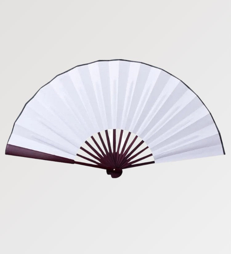 Large unicolored Japanese fan that can be customized