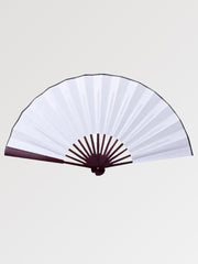 Large unicolored Japanese fan that can be customized