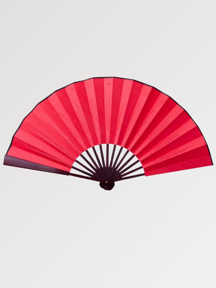 Close-up of japanese folding fan fabric and craftsmanship