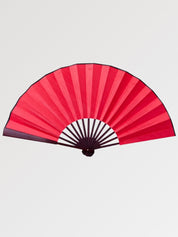 Close-up of japanese folding fan fabric and craftsmanship