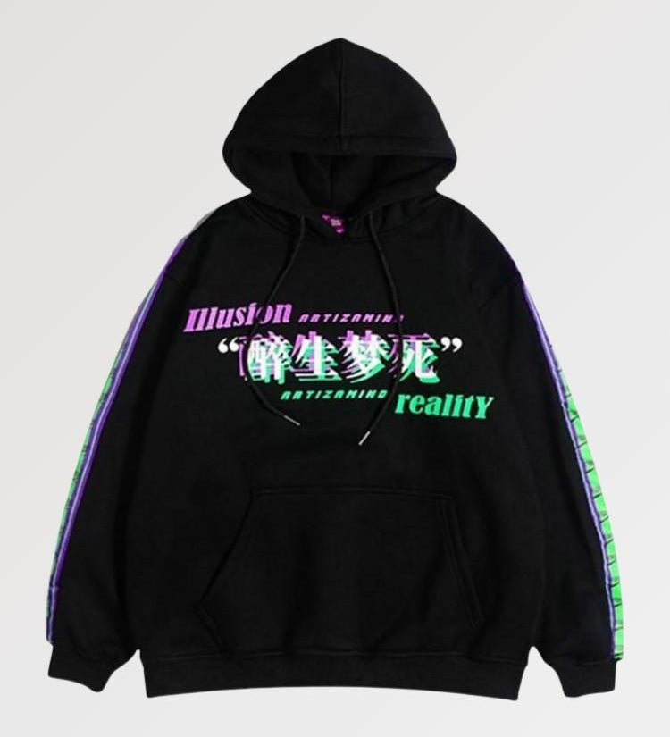 hoodie with japanese letters