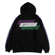Hoodie with Japanese Letters 'Glitch'
