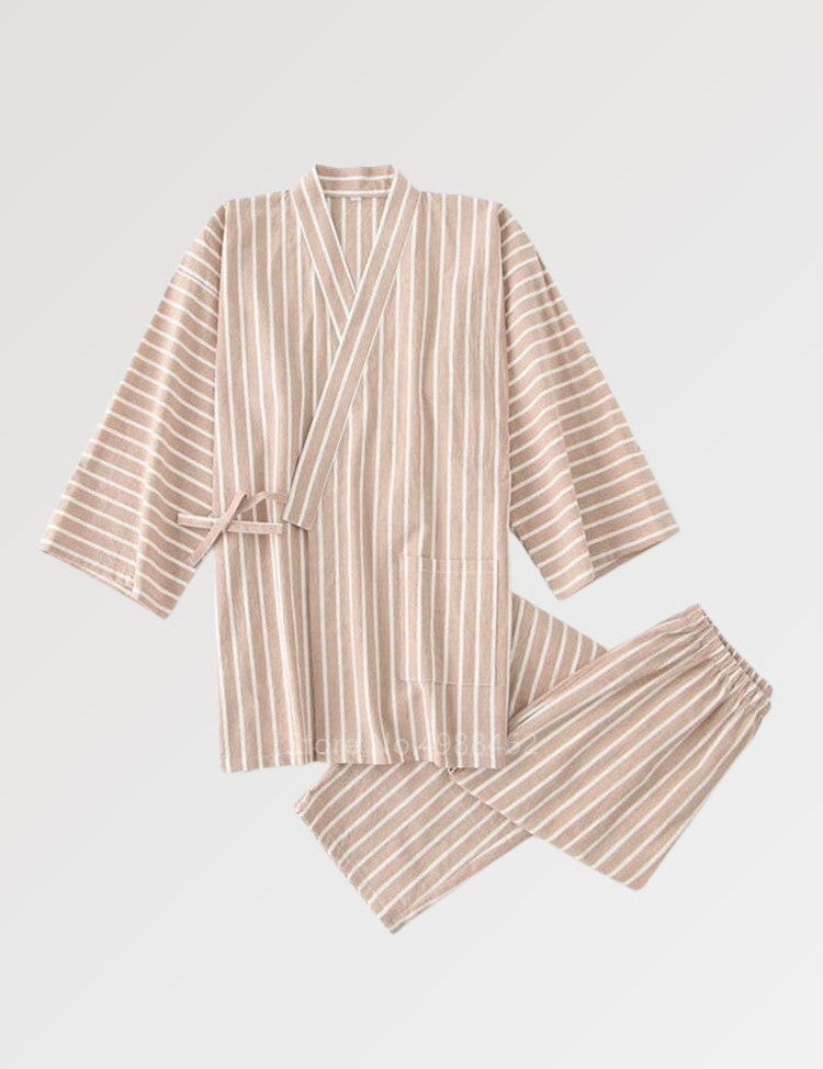 Men's Striped Jinbei 'Onsen Shota' Japanstreet