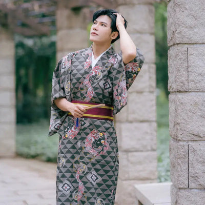 Genuine Japanese Kimono for Men in Samurai style