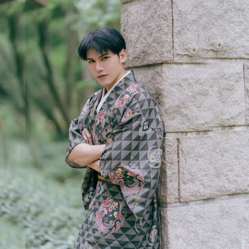 Japanese Samurai Men's Kimono 'ATK'