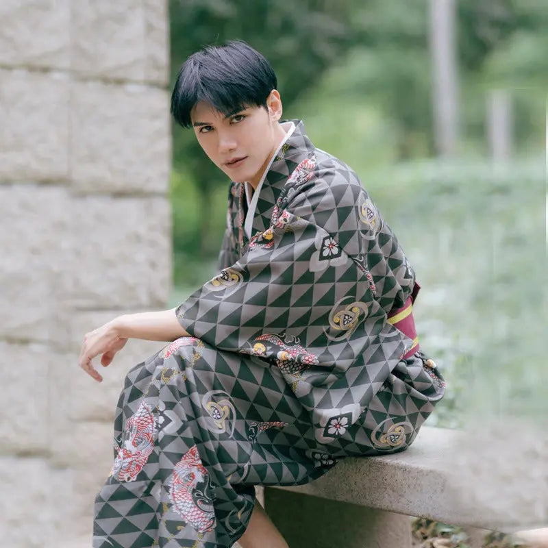Japanese Samurai Men's Kimono 'ATK'