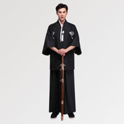3-piece edition of the Kimono for Men in Black