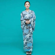 Japanese Kimono for Women 'Kanagawa Wave'