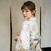 White Japanese Kimono for Women 'Akiko'