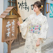 White Japanese Kimono for Women 'Akiko'