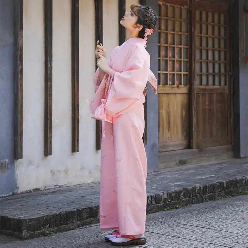 Women's Pink Japanese Kimono 'Mariko'