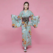 Japanese Kimono for Woman and its printed Geisha pattern