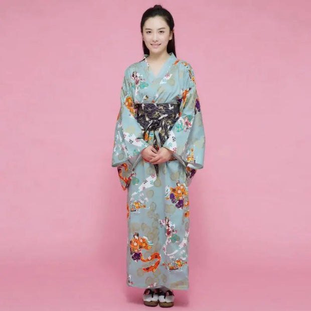 Japanese Kimono for Women Geisha pattern