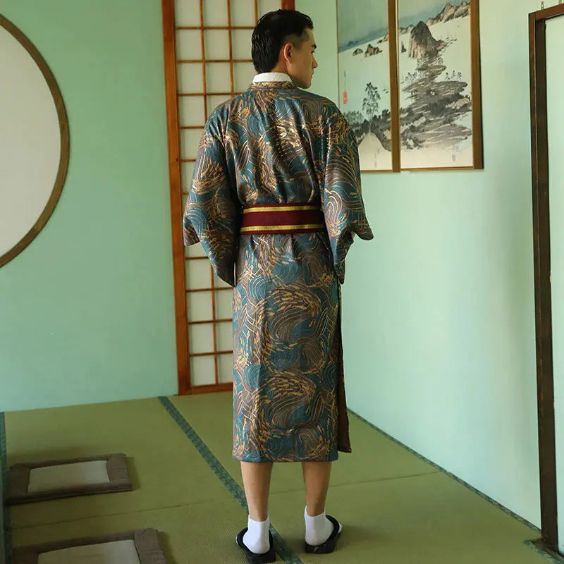 Men's Japanese Silk Kimono 'Koniya'