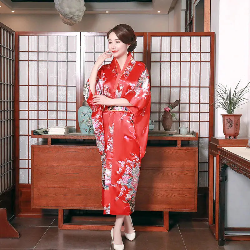 Women's Long Japanese Kimono 'Miyuki'