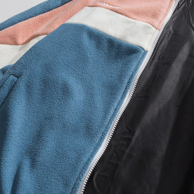 Patchwork Fleece Jacket &