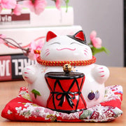 Money box Japanese Cat 'Tambourine'.