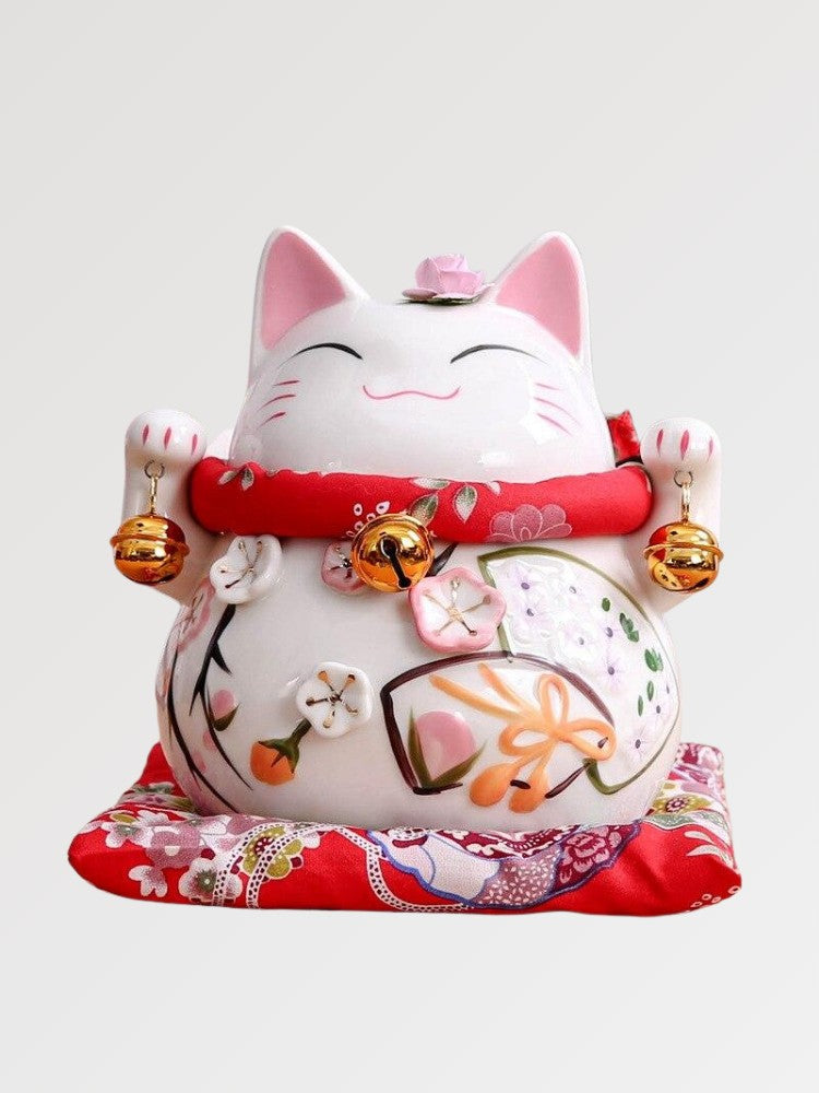 Japanese-style maneki neko figurine