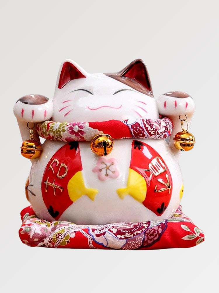 Japanese-style maneki neko figurine