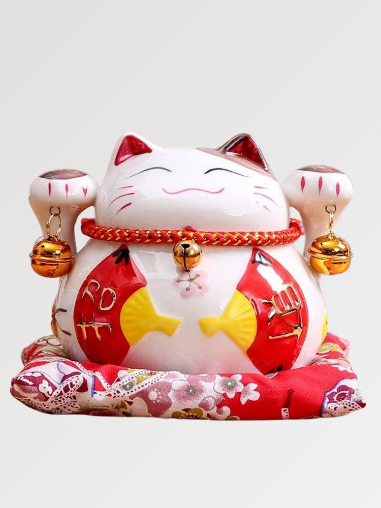 Japanese-style maneki neko figurine