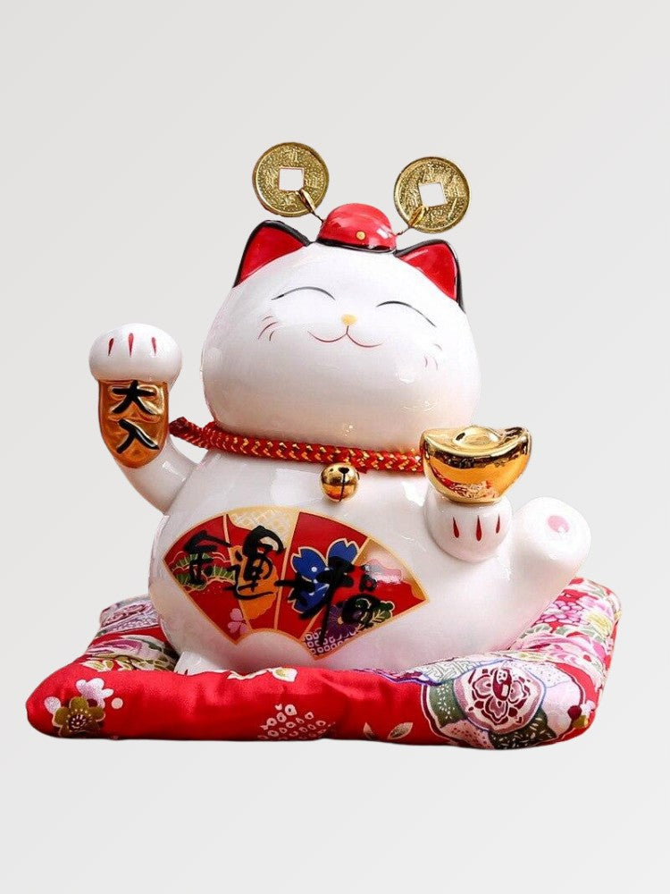 maneki neko piggy bank hiragana