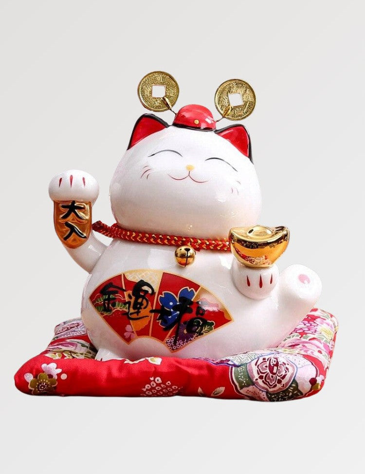 maneki neko piggy bank hiragana