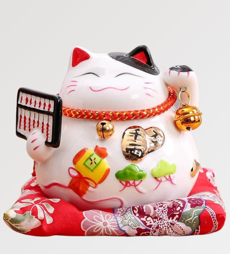 maneki neko white